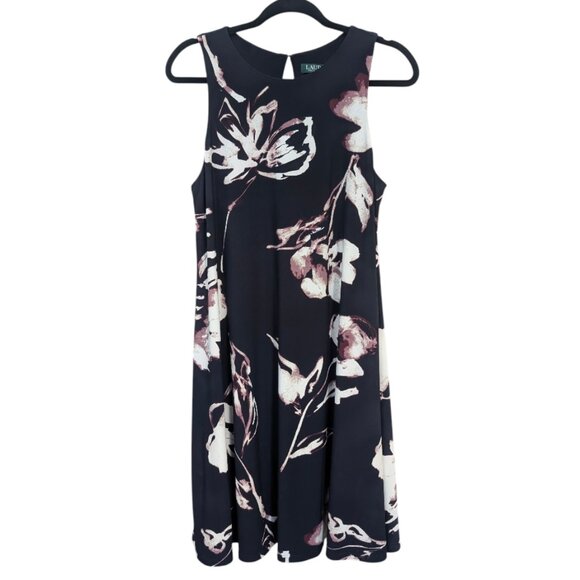 Lauren Ralph Lauren Floral Print Sleeveless Shift Dress - Picture 1 of 3